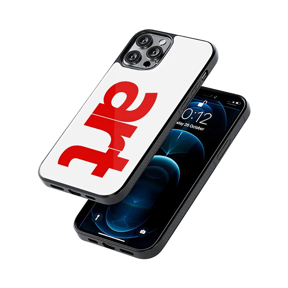 Protective Glass Back Phone Case Compatible with iPhone, Samsung, OnePlus, Pixel & More