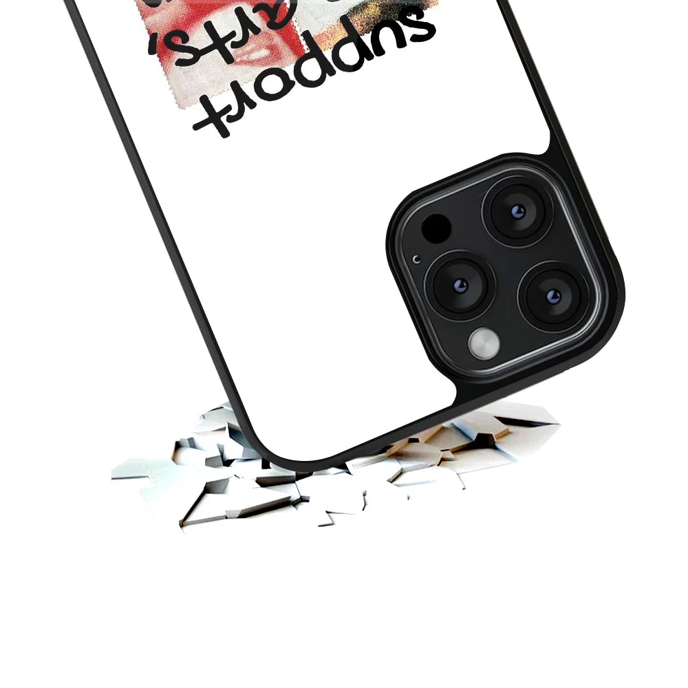 Durable Glass Back Mobile Case for iPhone, Samsung, OnePlus, Google Pixel, Redmi, Vivo, Oppo