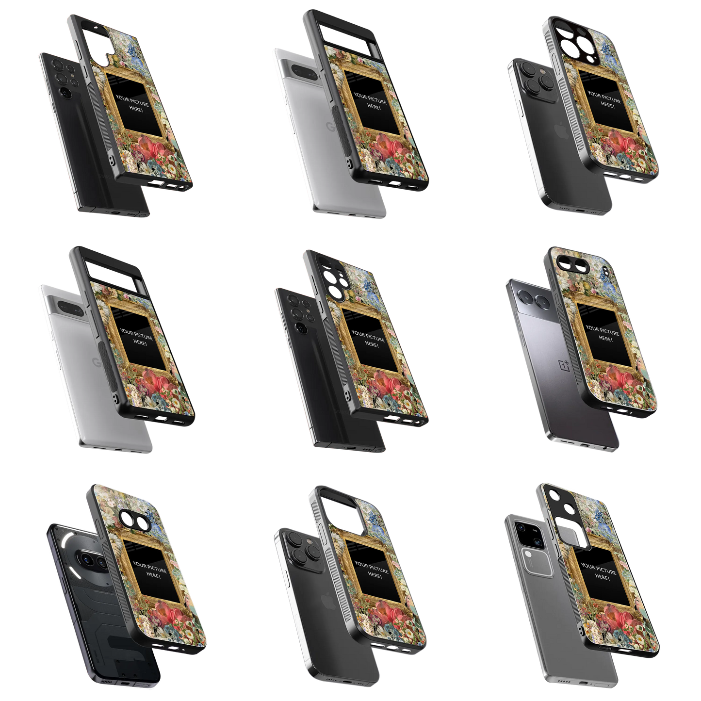 Polaroid Personalised Glass Phone Case