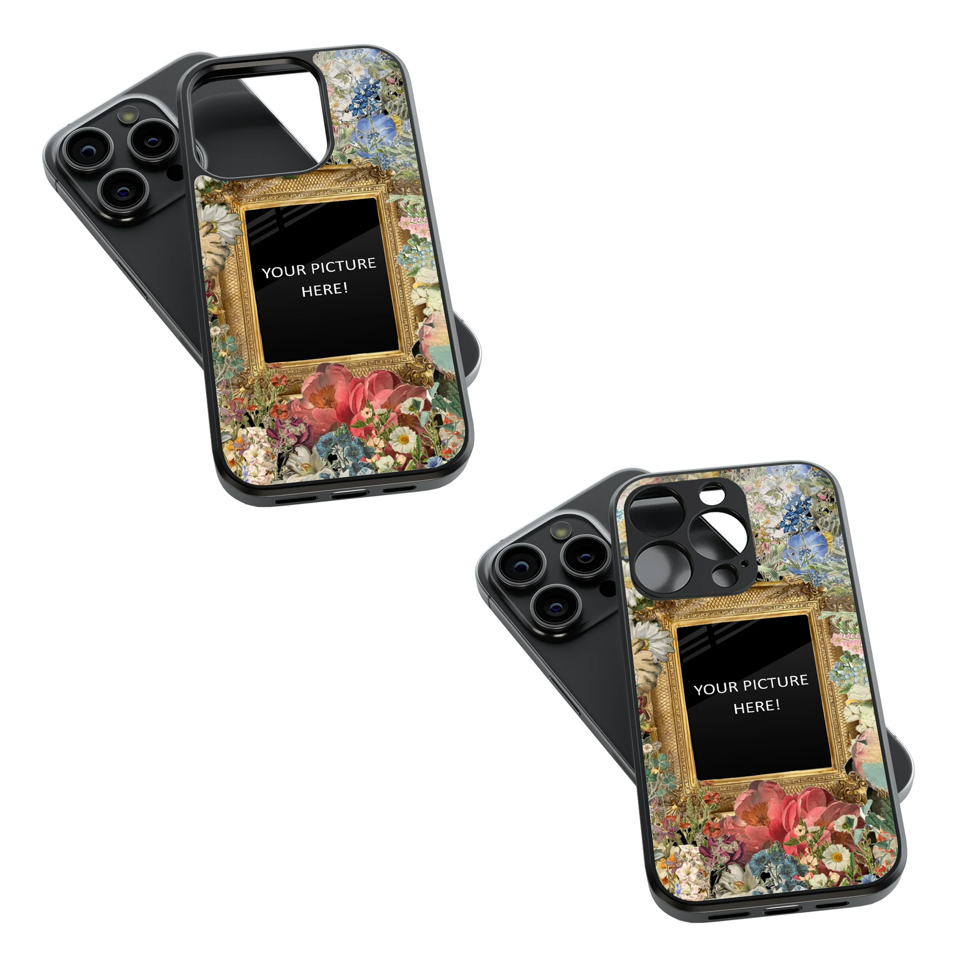 Polaroid Personalised Glass Phone Case