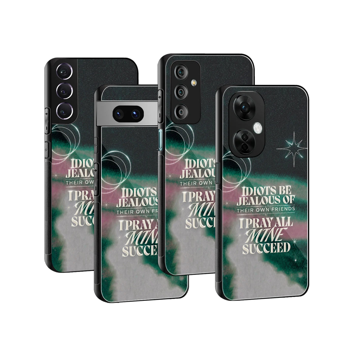 Stylish Glass Back Case for All Smartphones iPhone, Samsung, OnePlus, Pixel, Redmi, Oppo, Vivo, Motorola
