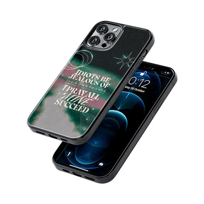 Protective Glass Back Phone Case Compatible with iPhone, Samsung, OnePlus, Pixel & More