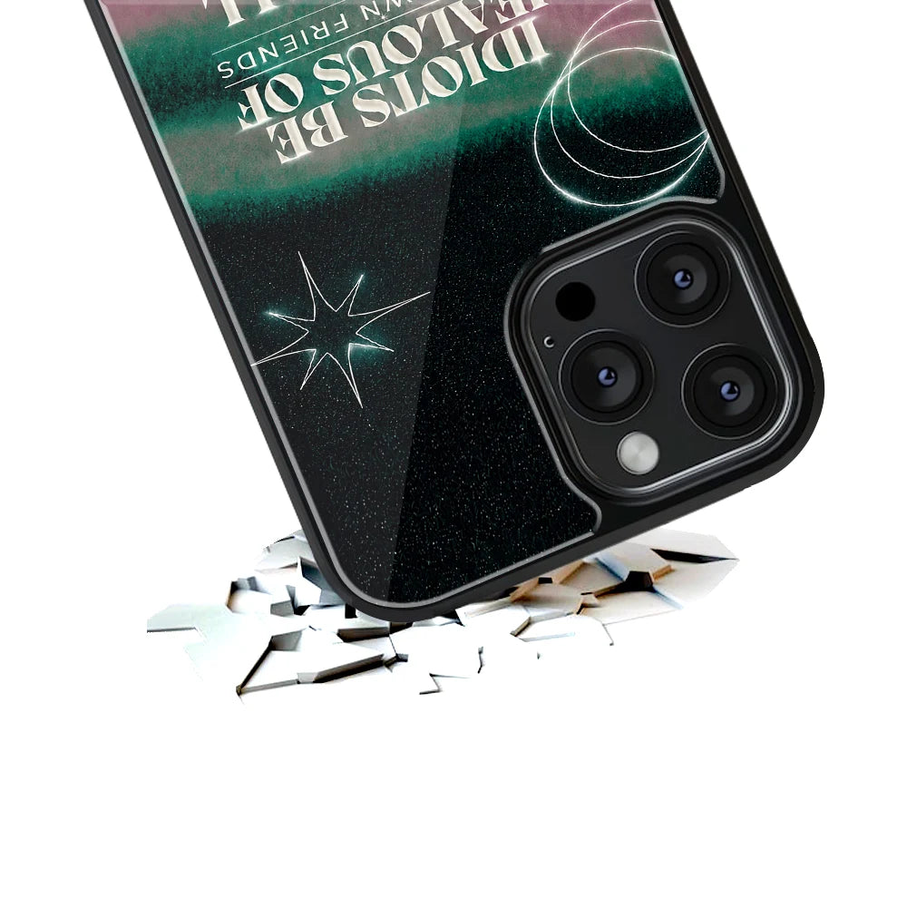 Durable Glass Back Mobile Case for iPhone, Samsung, OnePlus, Google Pixel, Redmi, Vivo, Oppo