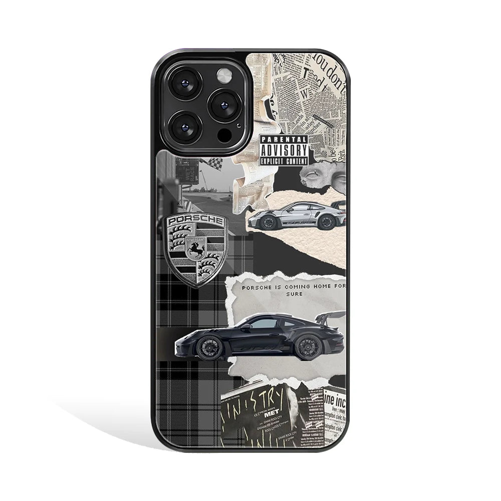 Premium Glass Back Mobile Phone Cover for iPhone, Samsung, OnePlus, Google Pixel, Redmi, Oppo, Vivo & Realme