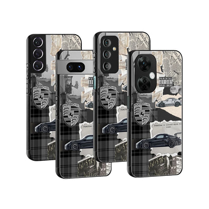 Stylish Glass Back Case for All Smartphones iPhone, Samsung, OnePlus, Pixel, Redmi, Oppo, Vivo, Motorola