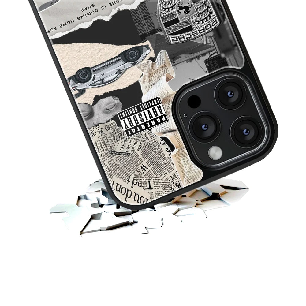 Durable Glass Back Mobile Case for iPhone, Samsung, OnePlus, Google Pixel, Redmi, Vivo, Oppo
