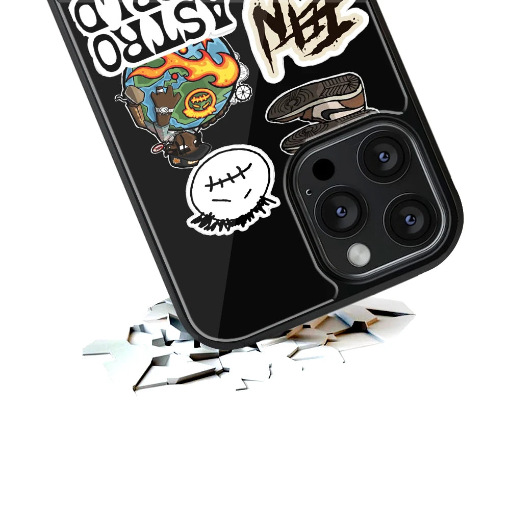 Durable Glass Back Mobile Case for iPhone, Samsung, OnePlus, Google Pixel, Redmi, Vivo, Oppo