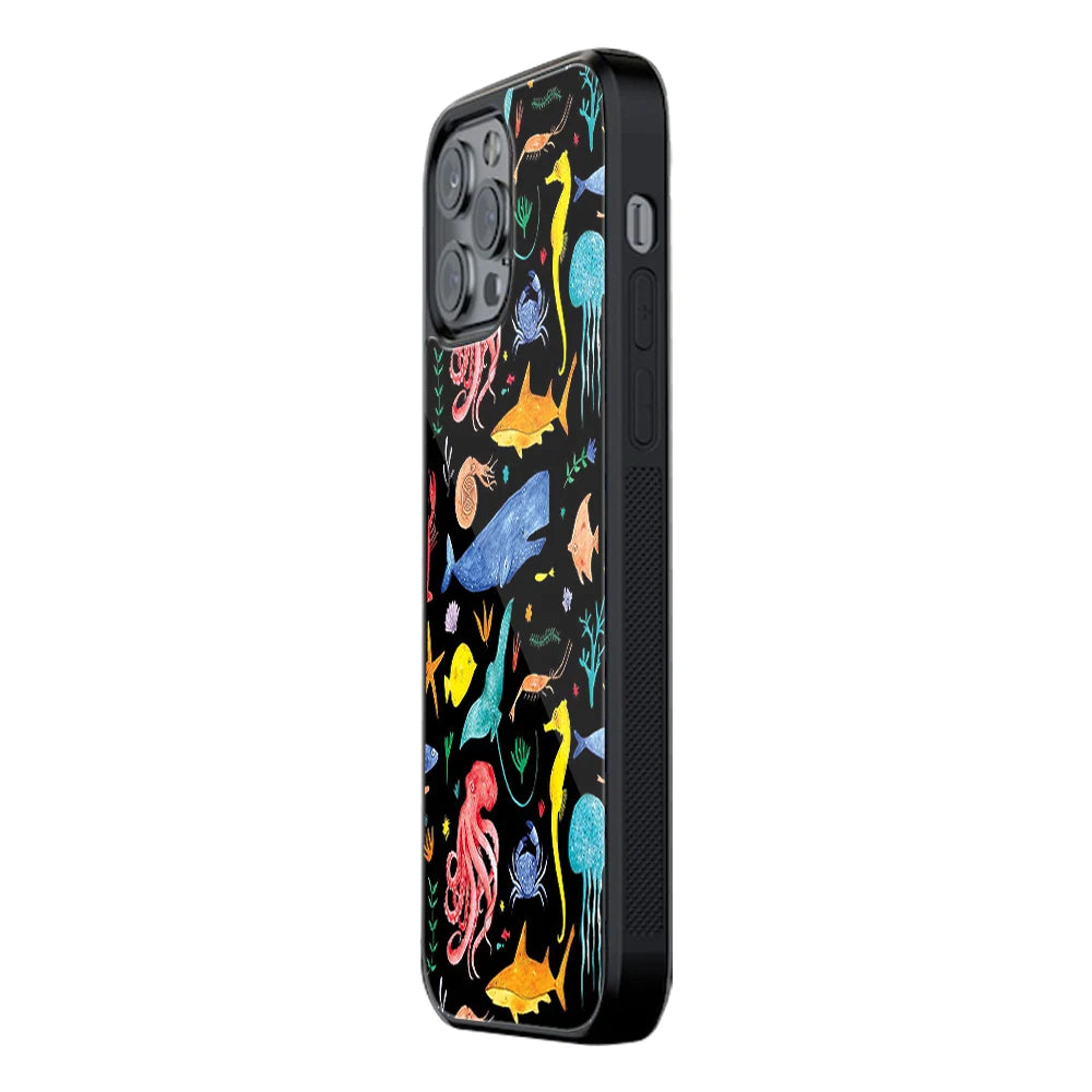 Trendy Glass Back Mobile Case for iPhone, Samsung, Redmi, OnePlus, Google Pixel, Motorola