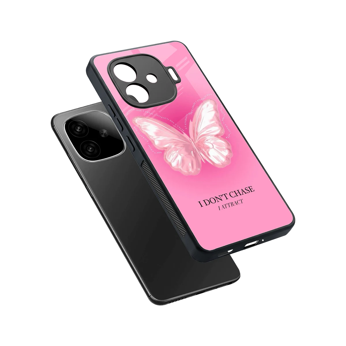 Attract Mode sleek iqoo neo 10r 5g cover with tempered glass back and TPU edges