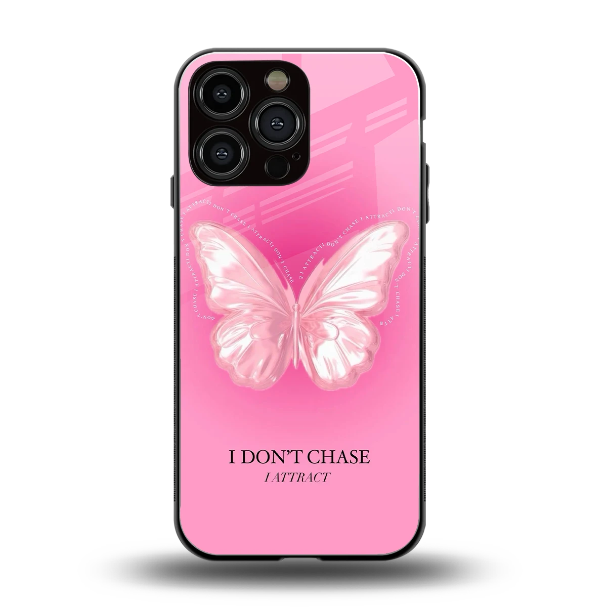 Attract Mode back phone cover | glass case for iphone 15 pro max