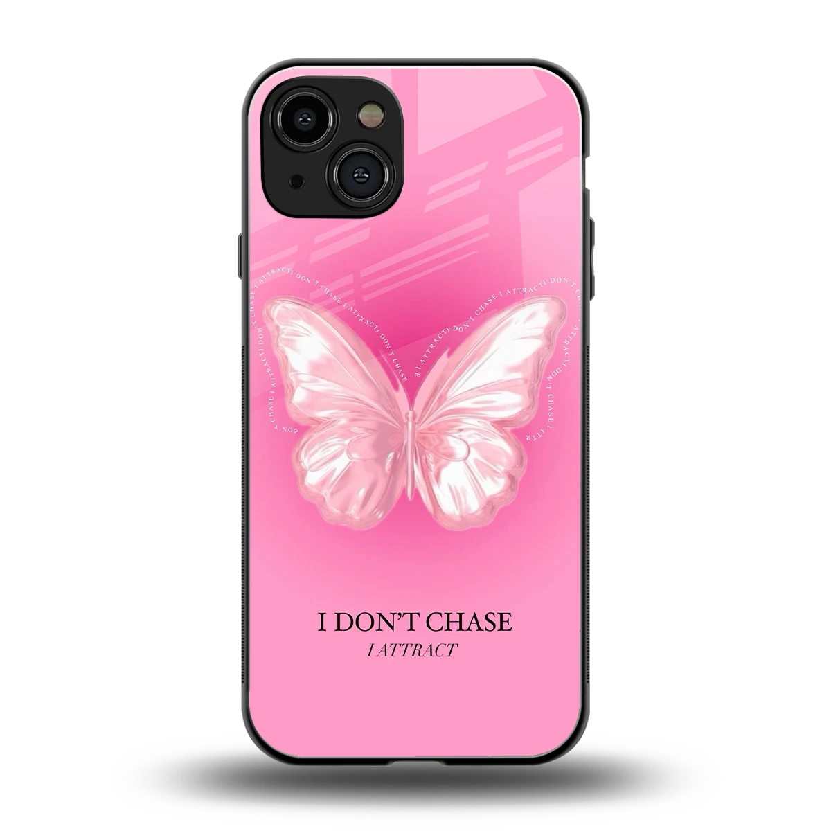 Attract Mode back phone cover | glass case for iphone 15