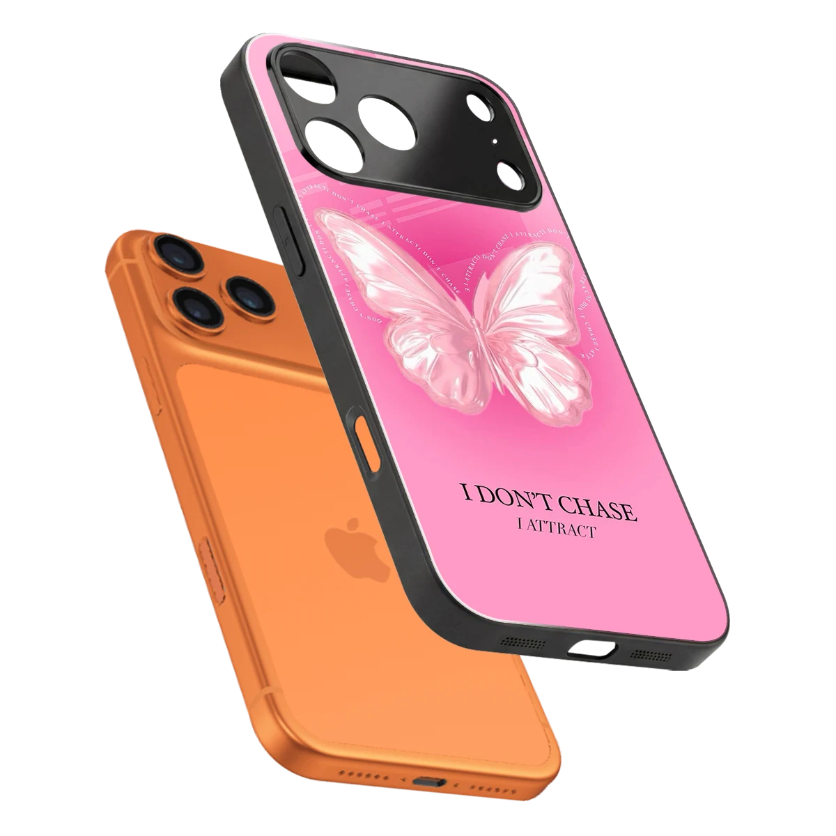 Attract Mode sleek iphone 17 pro cover with tempered glass back and TPU edges