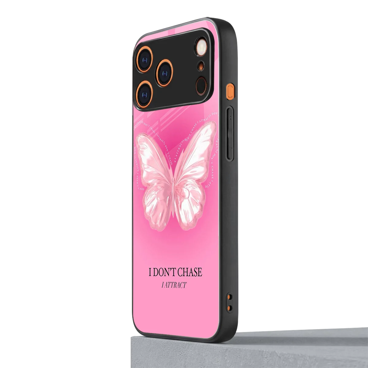Attract Mode iphone 17 pro mobile cover | shockproof glass phone case