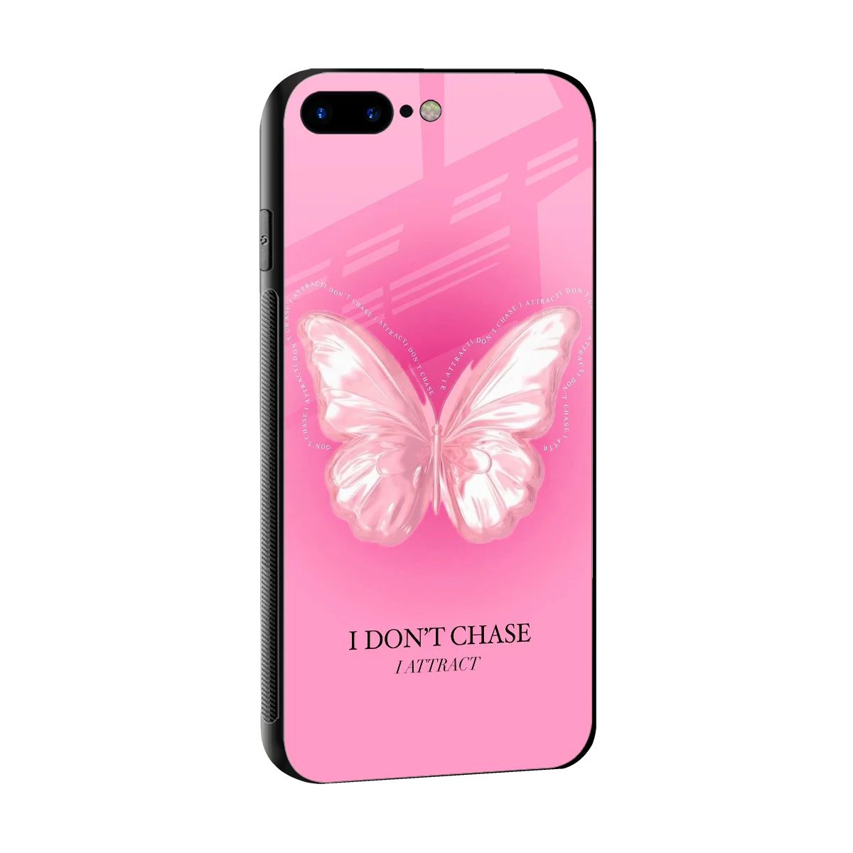 Attract Mode sleek iphone 8 plus cover with tempered glass back and TPU edges