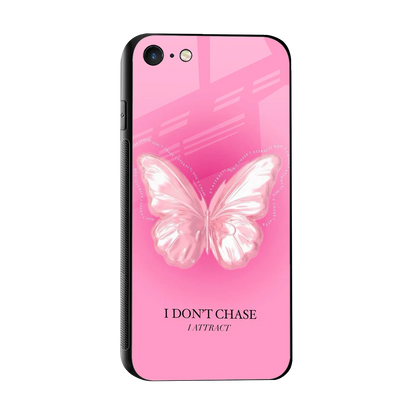 Attract Mode sleek iphone 7 cover with tempered glass back and TPU edges