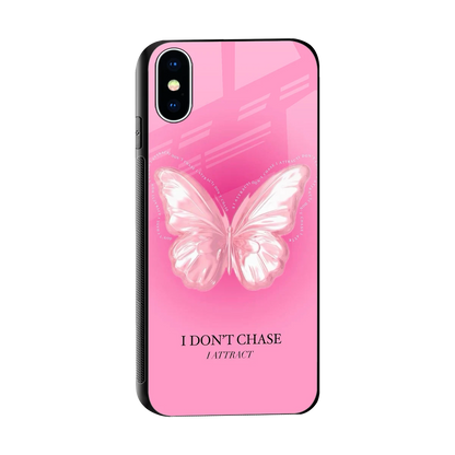 Attract Mode sleek iphone x cover with tempered glass back and TPU edges