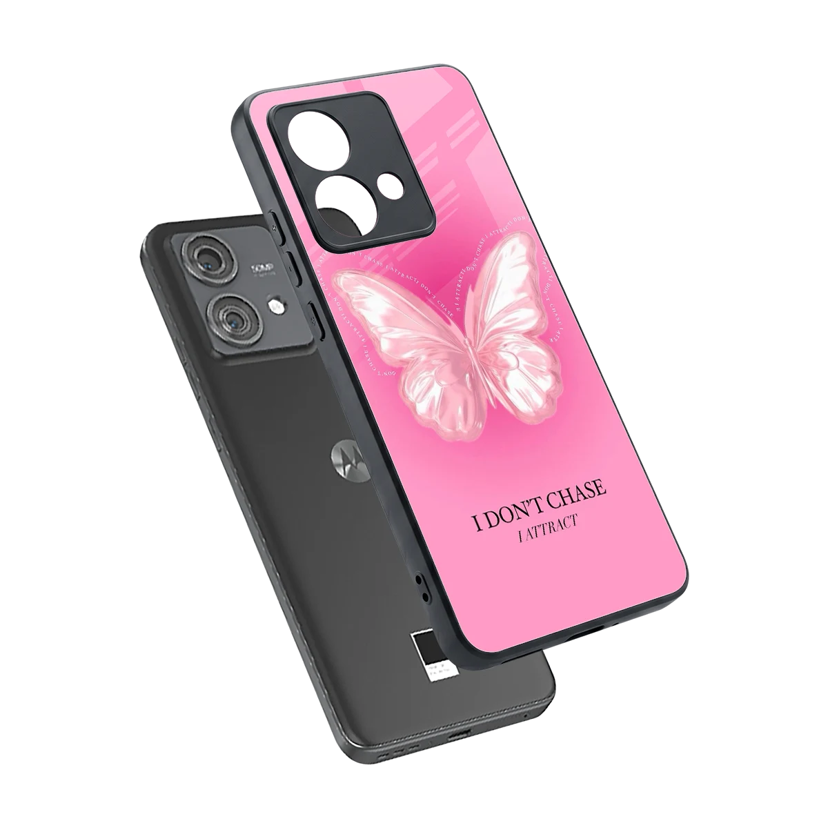 Attract Mode sleek motorola edge 40 neo 5g cover with tempered glass back and TPU edges