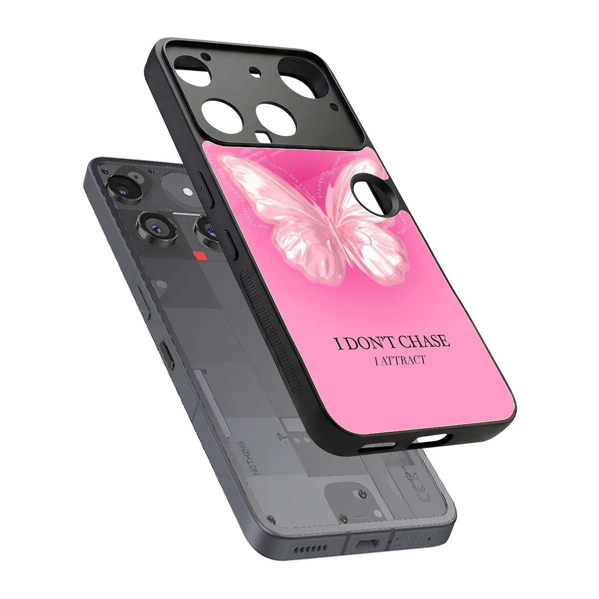 Attract Mode sleek nothing phone 3 cover with tempered glass back and TPU edges