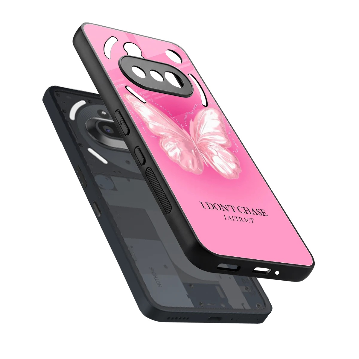 Attract Mode sleek nothing phone 3a cover with tempered glass back and TPU edges