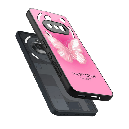 Attract Mode sleek nothing phone 3a cover with tempered glass back and TPU edges