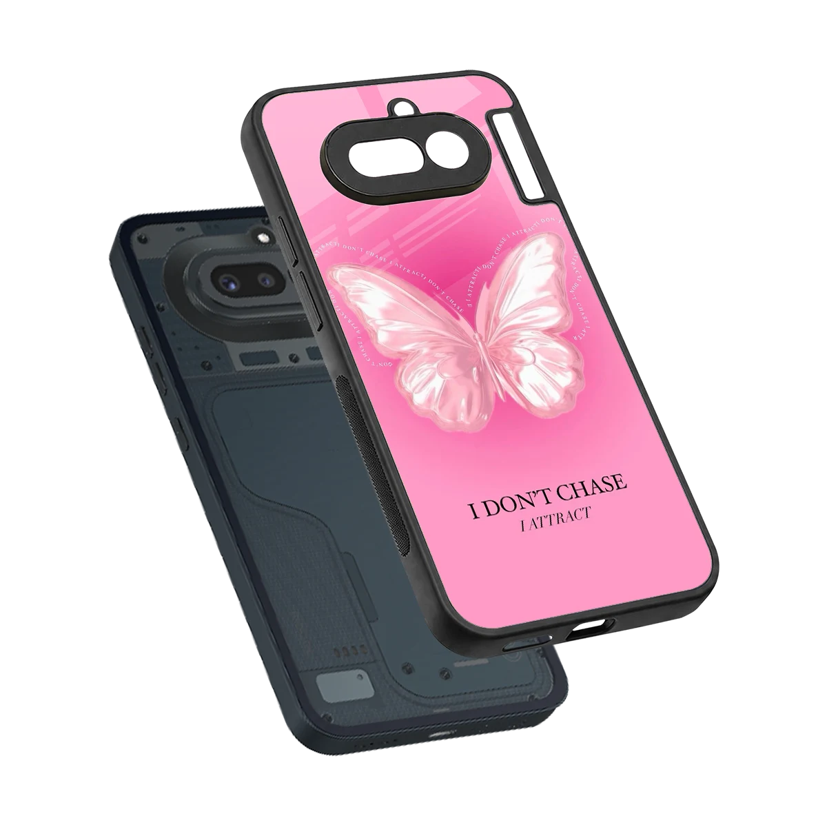 Attract Mode sleek nothing phone 4a cover with tempered glass back and TPU edges
