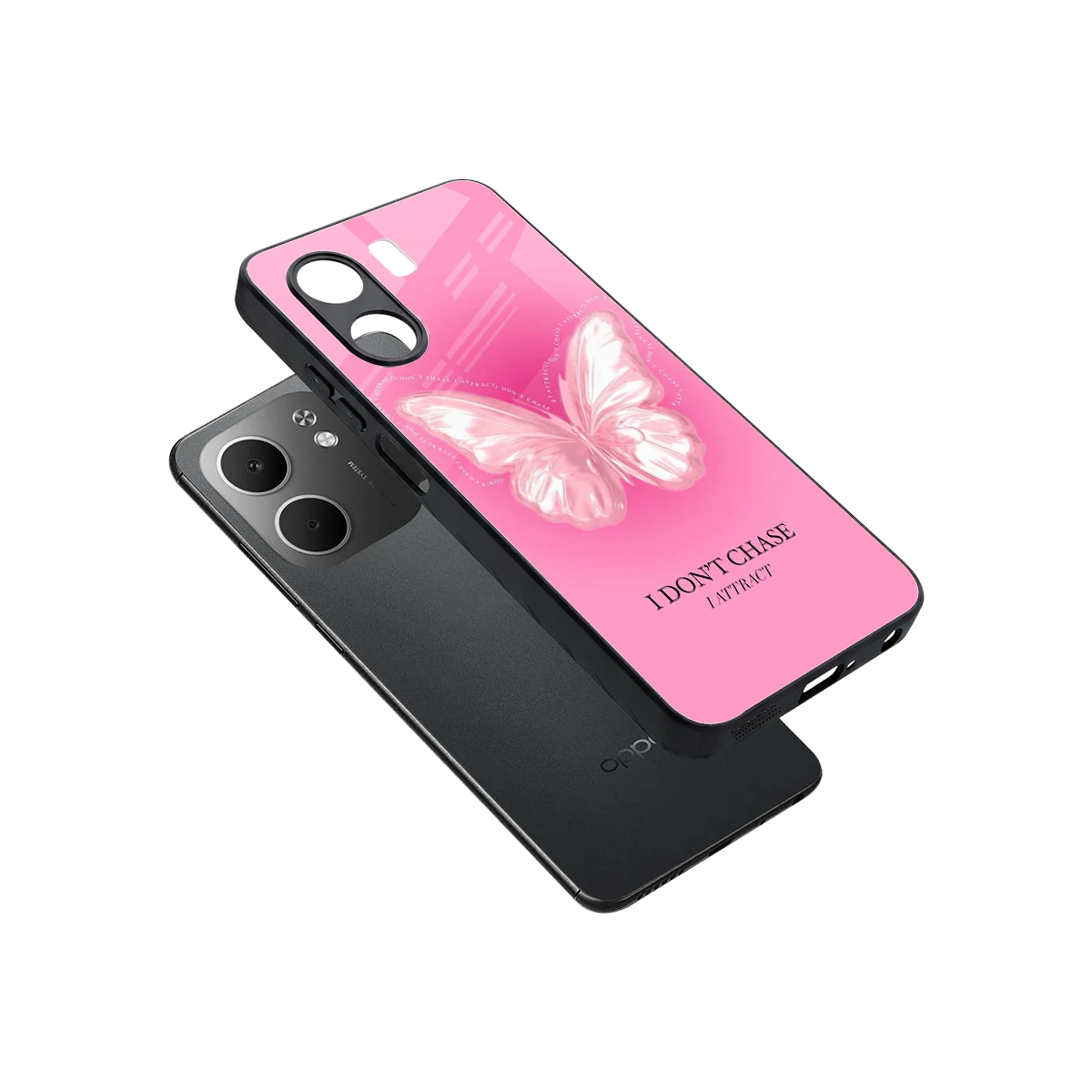 Attract Mode sleek oppo a5x 5g cover with tempered glass back and TPU edges