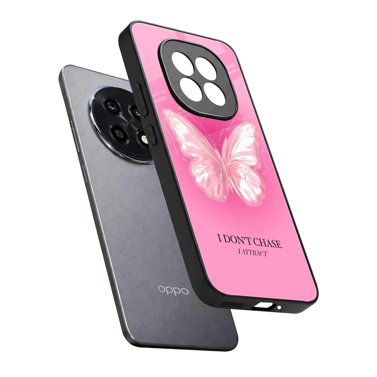 Attract Mode sleek oppo f29 pro 5g cover with tempered glass back and TPU edges