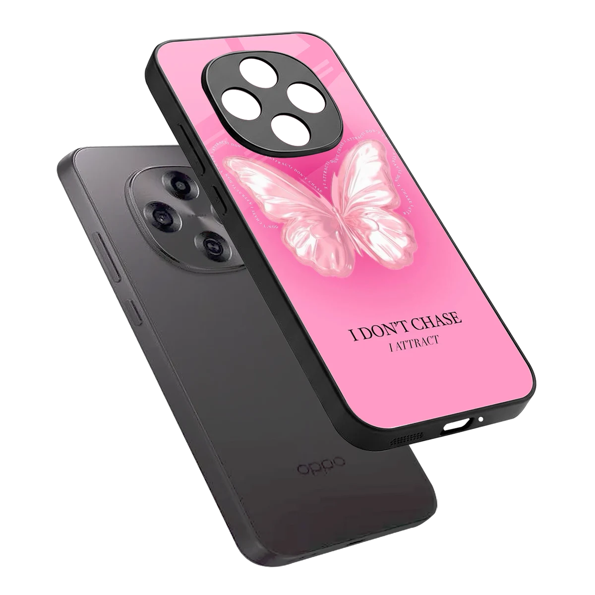 Attract Mode sleek oppo f31 pro 5g cover with tempered glass back and TPU edges