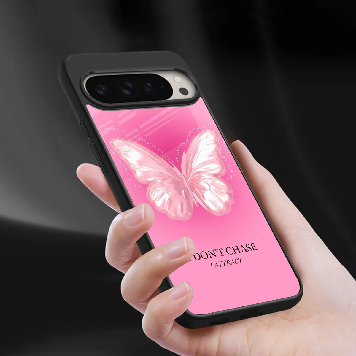 Attract Mode sleek google pixel 9 pro cover with tempered glass back and TPU edges