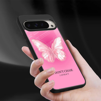 Attract Mode sleek google pixel 9 pro cover with tempered glass back and TPU edges