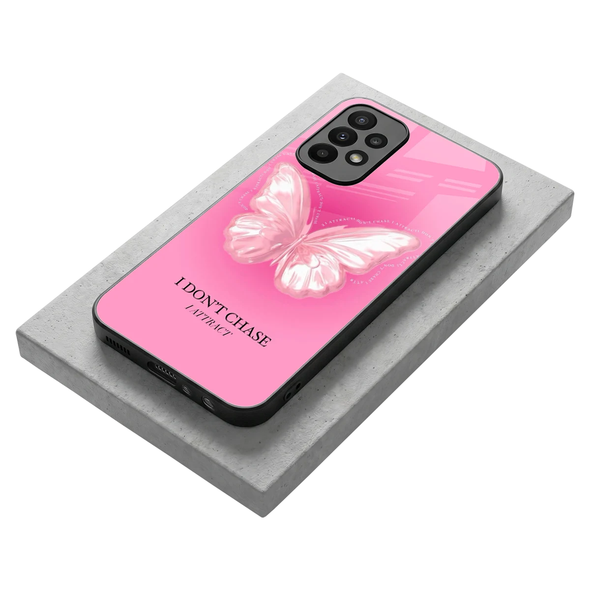 Attract Mode stylish phone case for samsung galaxy a23 | glossy glass and slim fit