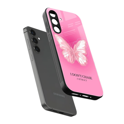 Attract Mode sleek samsung galaxy a55 5g cover with tempered glass back and TPU edges