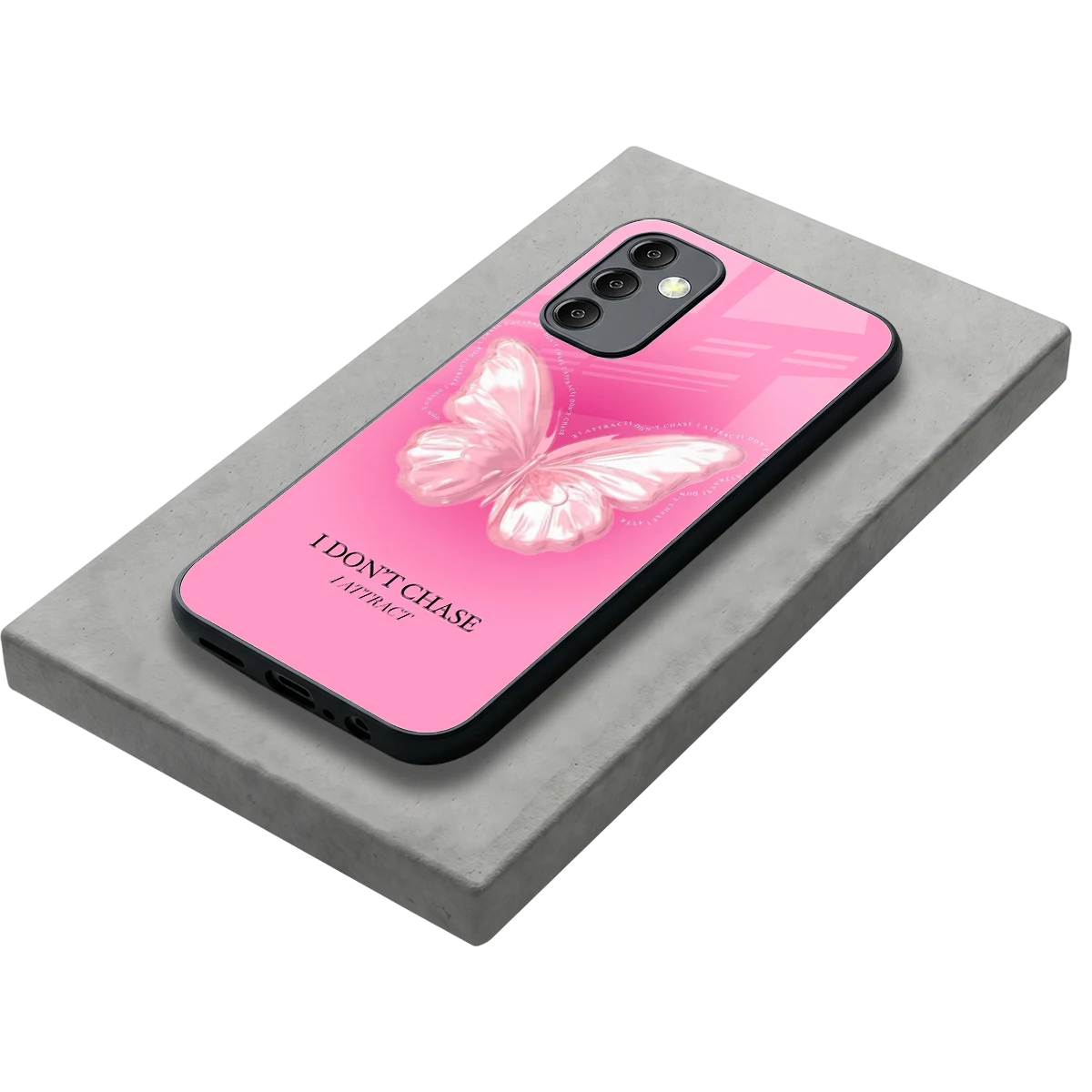Attract Mode stylish phone case for samsung galaxy m14 5g | glossy glass and slim fit