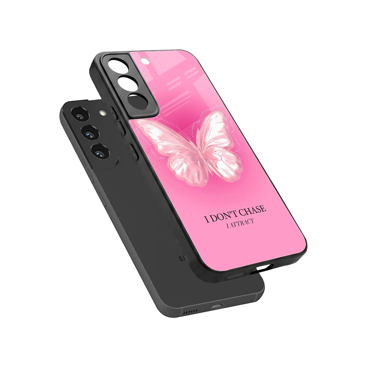 Attract Mode sleek samsung galaxy s22 cover with tempered glass back and TPU edges