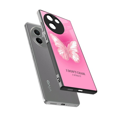 Attract Mode sleek vivo v30e cover with tempered glass back and TPU edges