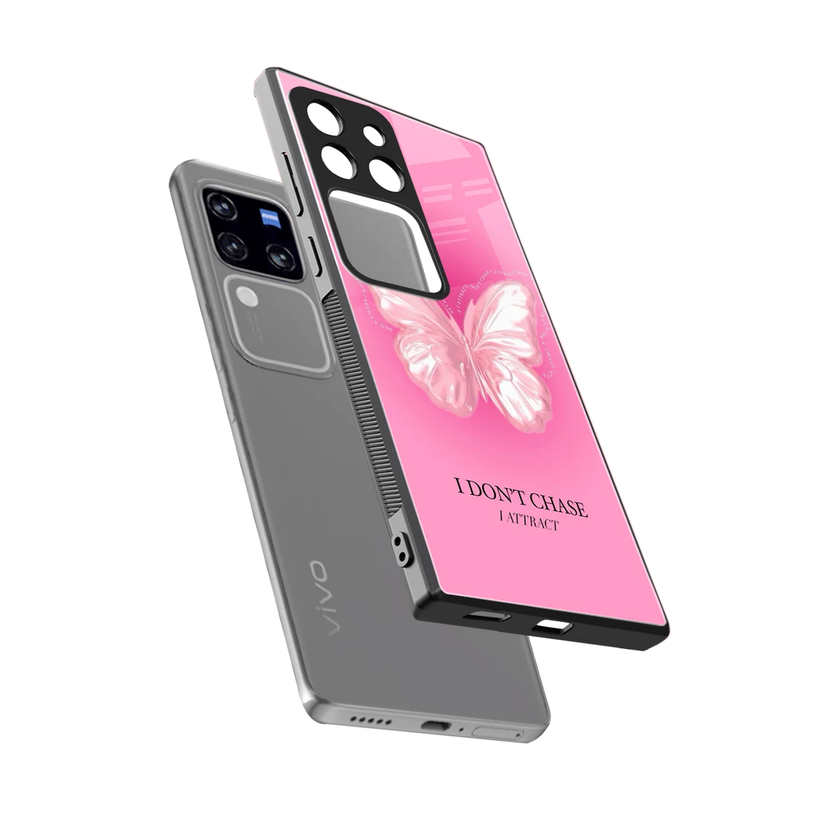 Attract Mode sleekvivo v30 pro cover with tempered glass back and TPU edges