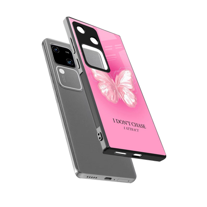 Attract Mode sleek vivo v30 cover with tempered glass back and TPU edges