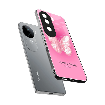 Attract Mode sleek vivo v40e cover with tempered glass back and TPU edges