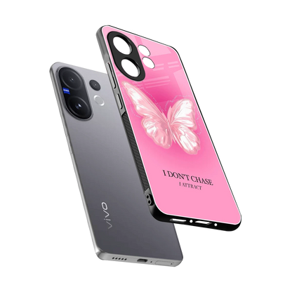 Attract Mode sleek vivo v60 cover with tempered glass back and TPU edges