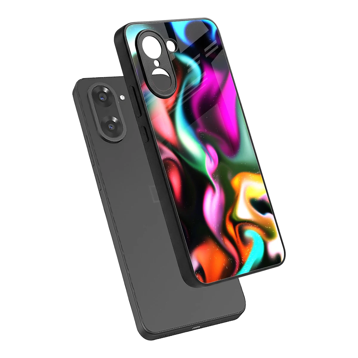 Aurora Glow sleek oneplus nord ce5 5g cover with tempered glass back and TPU edges