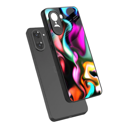 Aurora Glow sleek oneplus nord ce5 5g cover with tempered glass back and TPU edges
