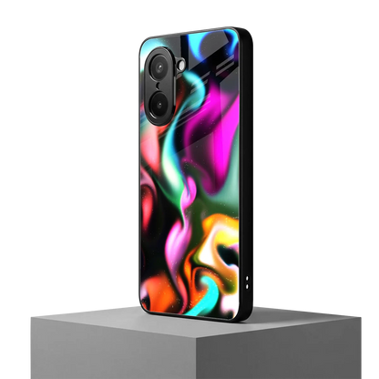 Aurora Glow oneplus nord ce5 5g mobile cover | shockproof glass phone case