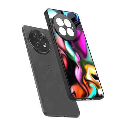 Aurora Glow sleek oneplus 13 cover with tempered glass back and TPU edges