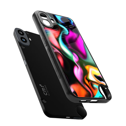 Aurora Glow sleek cmf nothing phone 1 cover with tempered glass back and TPU edges