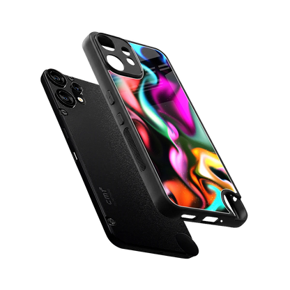 Aurora Glow sleek cmf nothing phone 2 pro cover with tempered glass back and TPU edges