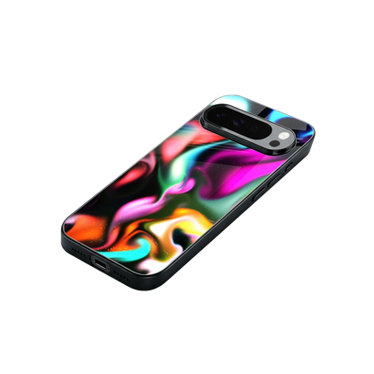 Aurora Glow stylish phone case for google pixel 10 pro xl | glossy glass and slim fit