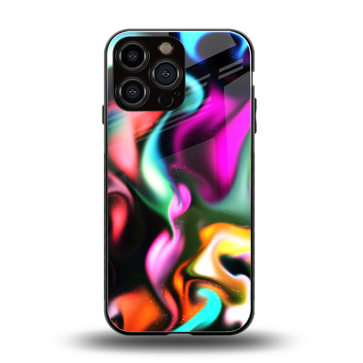 Aurora Glow back phone cover | glass case for iphone 14 pro max