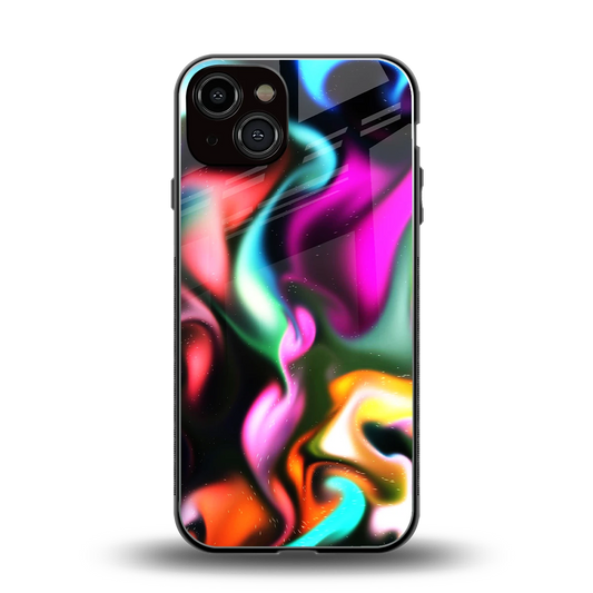 Aurora Glow back phone cover | glass case for iphone 13