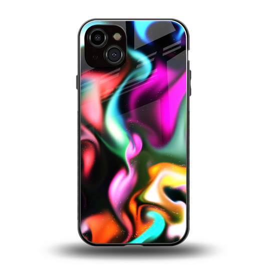 Aurora Glow back phone cover | glass case for iphone 14 plus