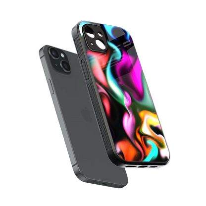 Aurora Glow sleek iphone 14 plus cover with tempered glass back and TPU edges